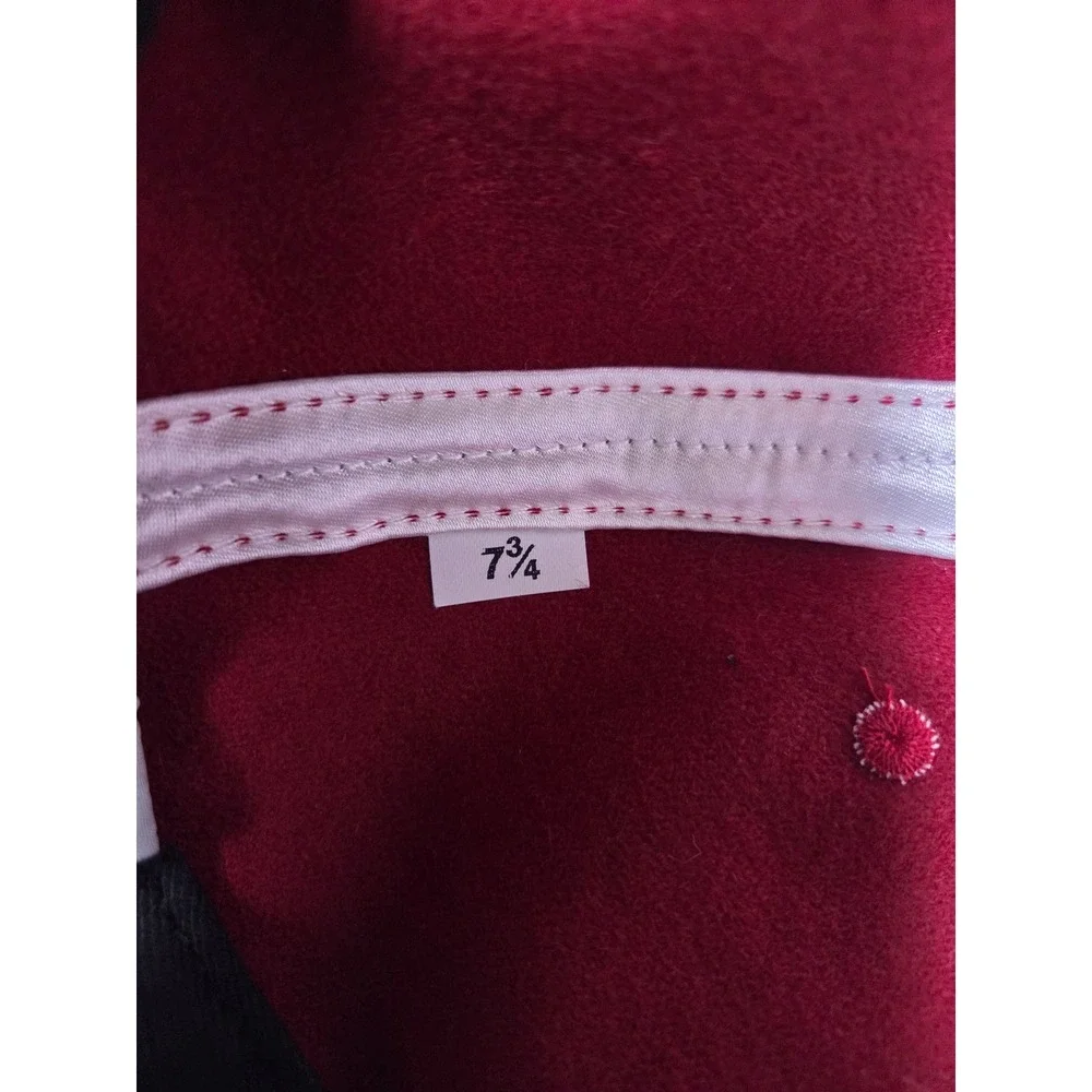 Ebbets Field Flannels Baseball Cap Mens 7 3/4 Winnipeg Maroons Red Wool Fitted - Picture 8 of 8